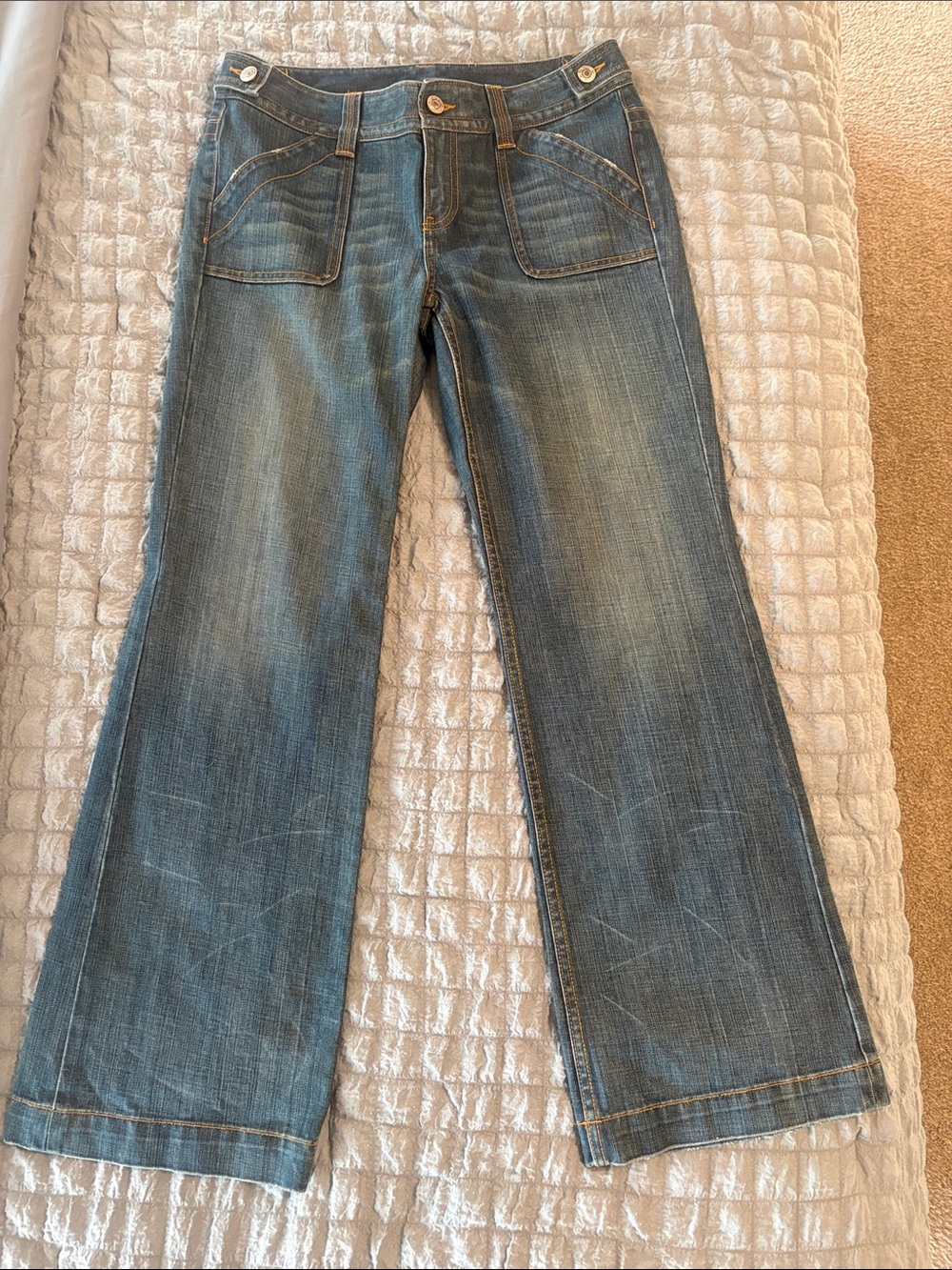 Banana Republic Medium Blue Wide-Leg Jeans